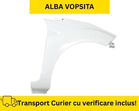 FIESTA MK7 2008-2017 - Aripa dreapta fata Ford Fiesta MK7 2013-2017 FSL Frozen white Alba la culoare VOPSITA