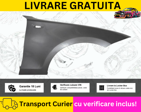 SERIA 1 E81 E82 E87 E88 - Aripa dreapta fata Gri A22 BMW E81 E82 E87 E88 2004-2012 VOPSITA TU Alegi culoarea