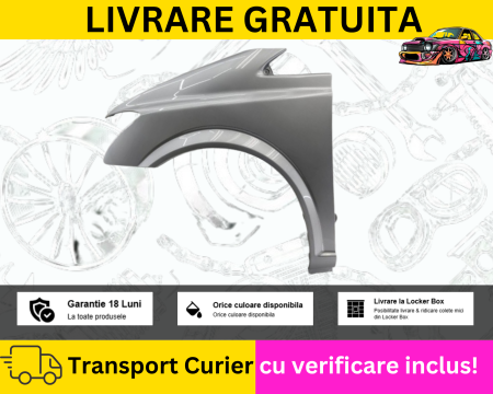 VITO VIANO W639 2010-2014 - Aripa stanga fata Gri Argintiu 744 Mercedes Vito Viano 2010-2014 fara semnal VOPSITA TU Alegi culoarea