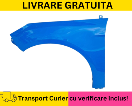 FOCUS MK3 2012-2017 - Aripa stanga fata Albastru deschis VOPSITA Ford Focus MK3 III 2012-2017