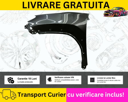 YARIS CROSS - Aripa stanga fata Gri Toyota Yaris Cross 2020-2025 VOPSITA TU Alegi culoarea
