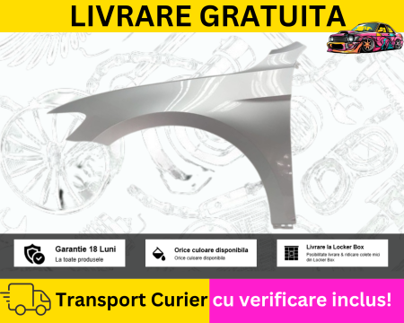 VOLKSWAGEN - Aripa stanga Fata Gri LA7W VW Passat B8 2014-2023 VOPSITA TU Alegi culoarea