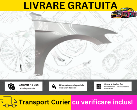 VOLKSWAGEN - Aripa dreapta Fata Gri LA7W VW Passat B8 2014-2023 VOPSITA TU Alegi culoarea
