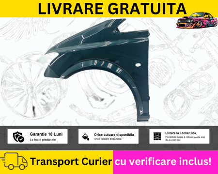 VITO VIANO W639 2010-2014 - Aripa stanga fata Verde Mercedes Vito Viano 2010-2014 cu semnal VOPSITA TU Alegi culoarea