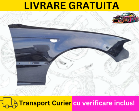 SERIA 3 E46 COUPE CABRIO - Aripa dreapta fata Negru 668 475 BMW Seria 3 E46 Coupe Cabrio 2003-2006 FL Facelift VOPSITA Tu alegi culoarea