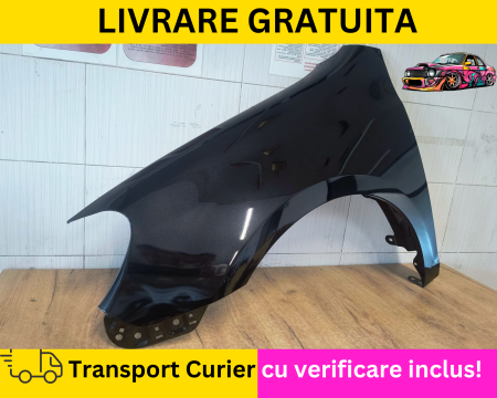 GOLF 6 VI 2008-2012 - Aripa stanga fata Negru LC9X Volkswagen Golf VI 6 2008-2012 Hatchback VOPSITA Tu alegi culoarea