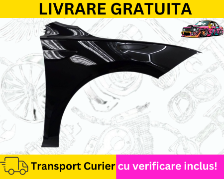 POLO 6 2017-2021 - Aripa dreapta fata Negru lucios Volkswagen Polo 6 VI 2017-2021 VOPSITA Tu alegi culoarea