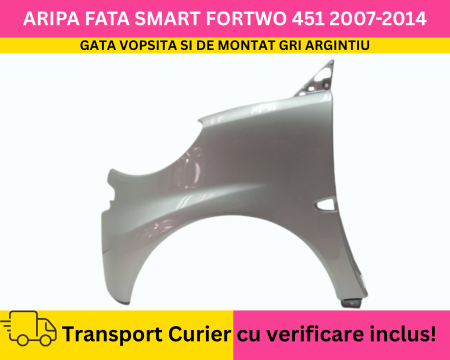 FORTWO - Aripa stanga fata Gri Argintiu VOPSITA Smart ForTwo 451 2007-2014