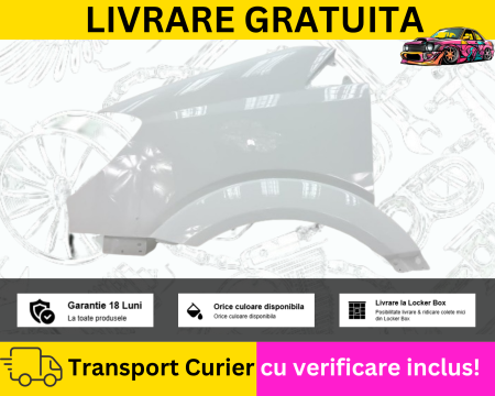 SPRINTER 2000-2026 - Aripa stanga fata Alba Mercedes Sprinter W906 2006-2013 VOPSITA TU Alegi culoarea