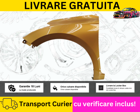 HYUNDAI - Aripa stanga fata vopsita Alba PJW Hyundai i20 2014-2020