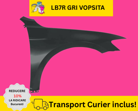 VOLKSWAGEN - Aripa dreapta Fata VW Passat B8 2014-2023 LB7R Gri la culoare VOPSITA