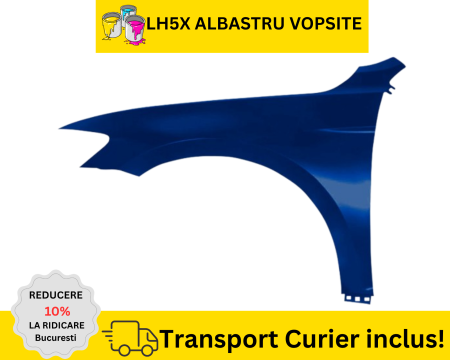 VOLKSWAGEN - Aripa stanga Fata VW Passat B8 2014-2023 LH5X Albastru la culoare VOPSITA