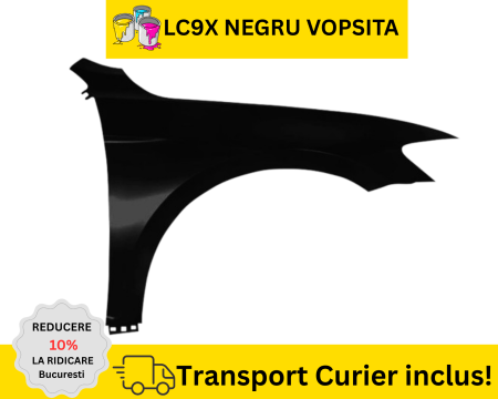 VOLKSWAGEN - Aripa dreapta Fata VW Passat B8 2014-2023 LC9X Negru la culoare VOPSITA
