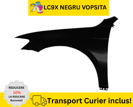 VOLKSWAGEN - Aripa stanga Fata VW Passat B8 2014-2023 LC9X Negru la culoare VOPSITA