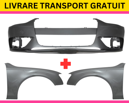 AUDI - Pachet Bara + Aripi fata Audi A4 B8.5 FSL 2012-2015 GATA VOPSITE LZ7S GRI INCHIS