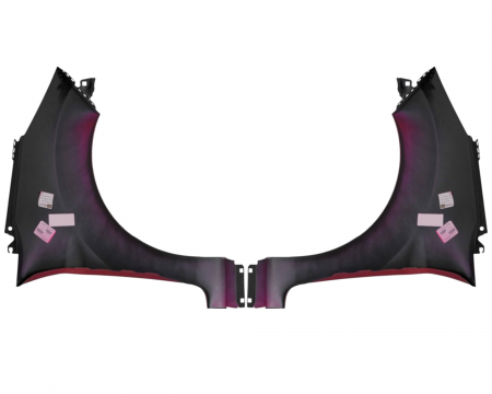 Aripi fata Ford Fiesta MK7 2008-2017 Mov Hot Magenta [1]