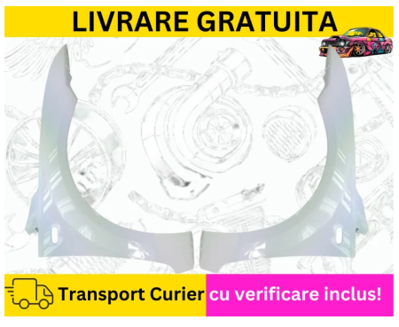 Aripi fata Negru Gri Alb Albastru Rosu Verde Portocaliu Ford Focus MK2 II 2004-2008 cu gaura semnal VOPSITE TU Alegi culoarea [4]