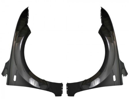 Aripi fata Negru Gri Alb Albastru Rosu Verde Portocaliu Ford Focus MK2 II 2004-2008 cu gaura semnal VOPSITE TU Alegi culoarea [1]