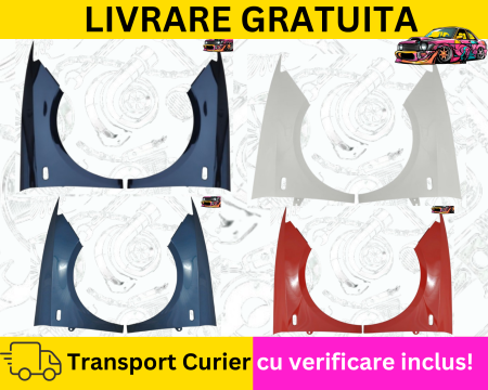 IBIZA CORDOBA 2002-2017 - Aripi fata Negru Alb Rosu Albastru Gri Galben Verde Portocaliu Seat Ibiza 6J 2008-2017 VOPSITE TU Alegi culoarea