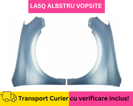 GOLF 6 VI 2008-2012 - Aripi fata Volkswagen Golf VI 6 2008-2012 Hatchback Albastru LA5Q la culoare VOPSITE