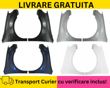 GOLF 6 VI 2008-2012 - Set Aripi fata Volkswagen Golf VI 6 2008-2012 Hatchback Negru, Gri, Albastru, Albe la culoare VOPSITE