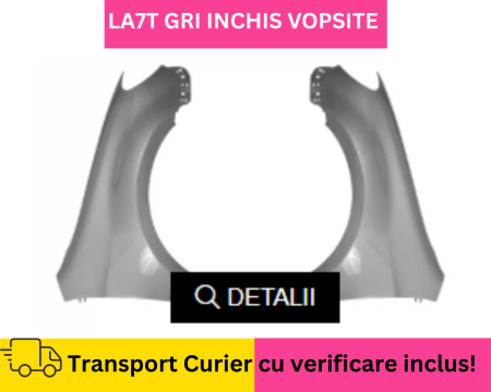 GOLF 6 VI 2008-2012 - Aripi fata Volkswagen Golf VI 6 2008-2012 Hatchback Gri LA7T la culoare VOPSITE