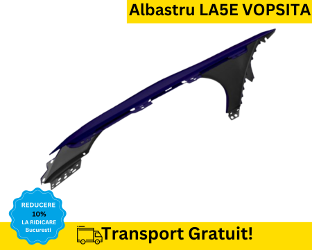 Aripi fata Volkswagen Passat B6 2005-2010 Albastru LA5E VOPSITE [1]