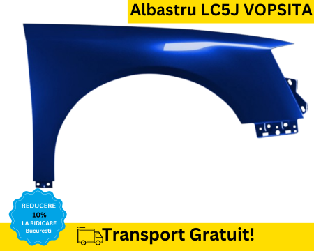 PASSAT B6 2005-2010 - Aripa dreapta fata Volkswagen Passat B6 2005-2010 Albastru LC5J VOPSITA