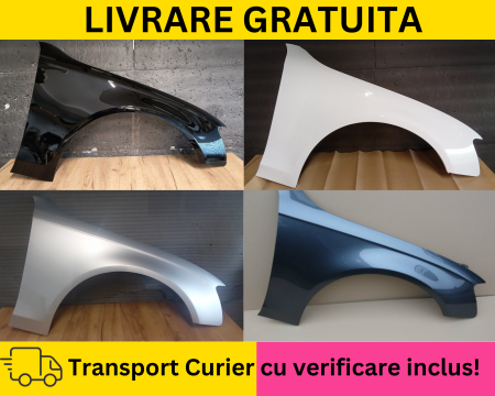 A4 B8 2007-2011 - Aripa dreapta fata NEGRU GRI ALB ALBASTRU ROSU LZ9Y LY9B LY9C LX7W LY7W LX7Z LZ7L LS9R LY7G LY7H LY1Q LX5X VOPSITA Audi A4 B8 2007-2011