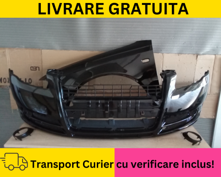 A4 B7 2004-2007 - Bara + Aripa stanga fata + Inele proiectoare Audi A4 B7 2004-2008 LZ9Y LY9B NEGRU la culoare VOPSITA
