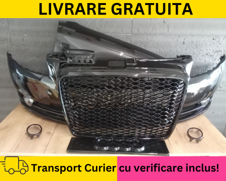 A4 B7 2004-2007 - Bara + Grila radiator + Aripa dreapta + Ornamente Proiectoare fata Audi A4 B7 2004-2007 LZ7L Gri la culoare VOPSITA