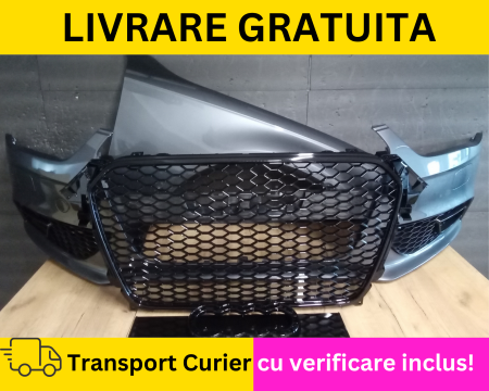 AUDI - Bara + Grile + Aripa dreapta fata VOPSITA GRI LK7R Audi A4 B8.5 2012-2015