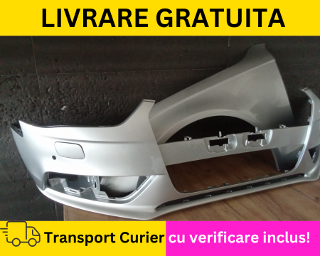 Bara + aripa stanga fata VOPSITA Gri LX7W Audi A4 B8.5 2012-2015 cu spalator far, senzori parcare [1]