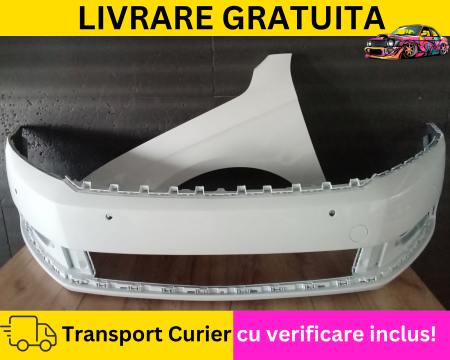 PASSAT B7 2010-2014 - Bara + Aripa fata stanga Alb LB9A VW Passat B7 2010-2014 cu senzori parcare VOPSITA TU Alegi culoarea
