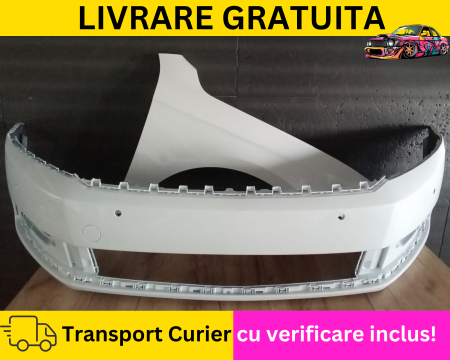 PASSAT B7 2010-2014 - Bara + Aripa dreapta fata Alb LB9A VW Passat B7 2010-2014 cu senzori parcare VOPSITA TU Alegi culoarea