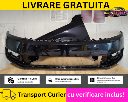 PASSAT B7 2010-2014 - Bara + Aripa fata stanga Negru LC9X VW Passat B7 2010-2014 cu senzori parcare VOPSITA TU Alegi culoarea