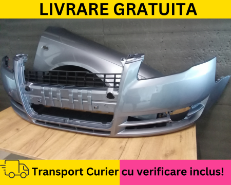 Bara + Aripa dreapta fata Audi A4 B7 2004-2008 LY5J Albastru deschis la culoare VOPSITA [1]