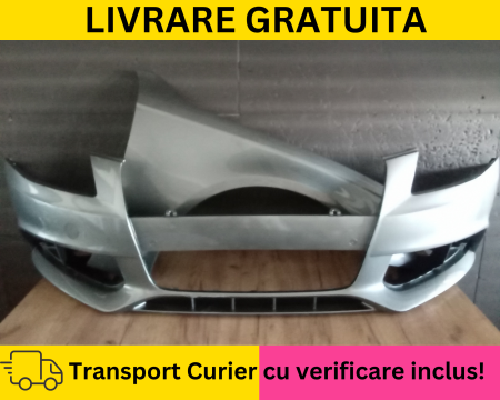 A4 B8 2007-2011 - Bara + Aripa dreapta fata Gri LY7G VOPSITA Audi A4 B8 2008-2011 + S-LINE