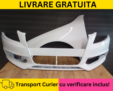 A4 B8 2007-2011 - Bara + Aripa stanga fata Alba LY9C Ibis VOPSITA Audi A4 B8 2008-2011 + S-LINE