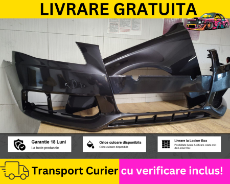 Bara + Aripa stanga fata Gri LZ7L Audi A4 B8 2007-2011 + S-LINE Simpla VOPSITA Tu alegi culoarea [2]