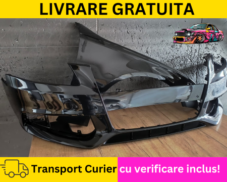 Bara + Aripa dreapta fata Negru Lucios LY9B  Audi A4 B8 2008-2011 + S-LINE Simpla VOPSITA Tu alegi culoarea [1]