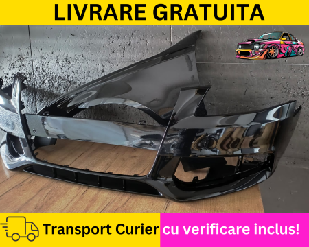 Bara + Aripa stanga fata Negru Lucios LY9B  Audi A4 B8 2008-2011 + S-LINE Simpla VOPSITA Tu alegi culoarea [2]