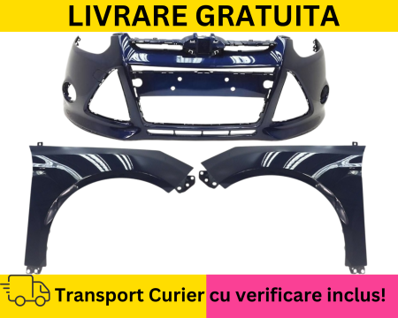 Bara + Aripi fata Negru Albastru Alb Gri Argintiu Rosu Verde Maro VOPSITA Ford Focus MK 3 2012-2015 [4]