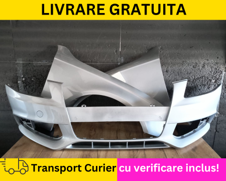 A4 B8 2007-2011 - Bara + Aripi fata VOPSITE GRI LX7W LY7W Audi A4 B8 2008-2011 + S-LINE