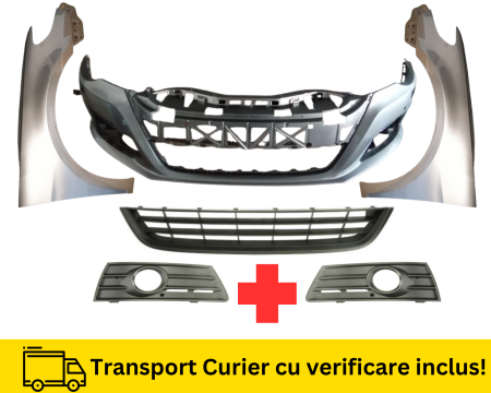 VOLKSWAGEN - Bara, Aripi Grile fata VW Passat CC 2008-2012 LC8Y Maro la culoare VOPSITA