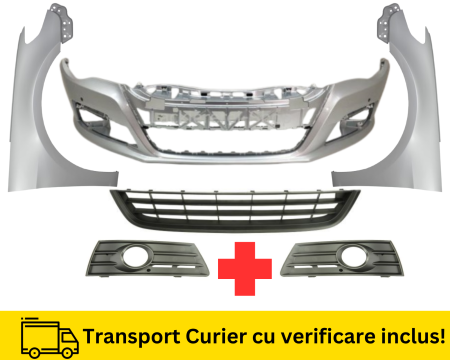 VOLKSWAGEN - Bara, Aripi Grile fata VW Passat CC 2008-2012 LA7W la culoare VOPSITA