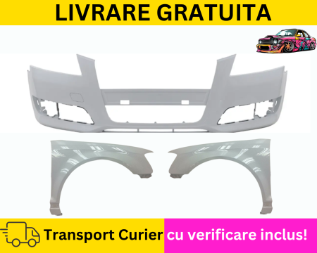 A3 8P 2003-2012 - Bara + Aripi fata Alba LC9A Audi A3 8P 2008-2012 VOPSITA Tu alegi culoarea 