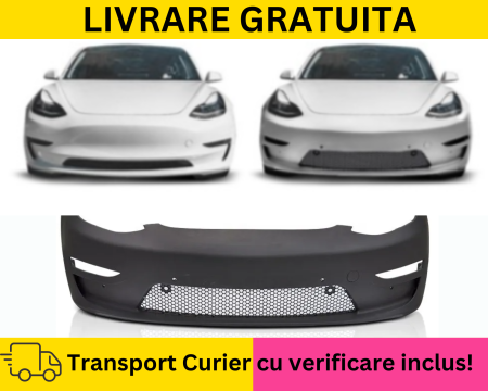 MODEL 3 - Bara fata sport TESLA Model 3 2017-2023 cu gauri senzori parcare 6x