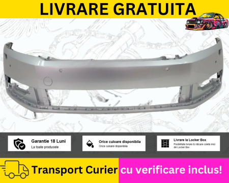 PASSAT B7 2010-2014 - Bara fata Gri LA7W VW Passat B7 2010-2014 spalator far + senzori parcare VOPSITA TU Alegi culoarea