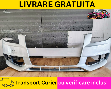 A4 B8 2007-2011 - Bara fata Gri Argintiu LX7W LY7W cu senzori parcare VOPSITA Audi A4 B8 2007-2011 Tu alegi culoarea
